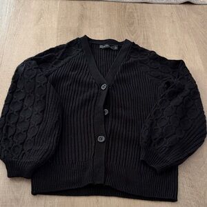 New York & Company Black Knit Cardigan